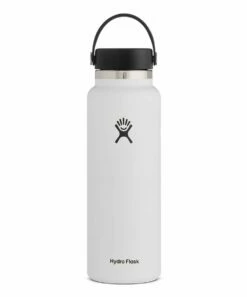 Discount 🤩 Hydro Flask White Wide Flex Cap 40-Oz. Water Bottle For Home & Garden 🔥