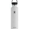 Promo 🔥 Hydro Flask White Standard Mouth Flex Cap 24-Oz. Water Bottle For Home & Garden 🤩