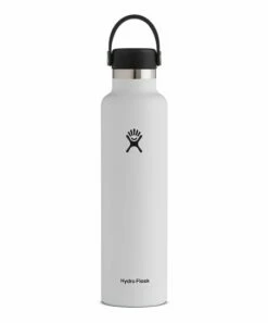 Promo 🔥 Hydro Flask White Standard Mouth Flex Cap 24-Oz. Water Bottle For Home & Garden 🤩